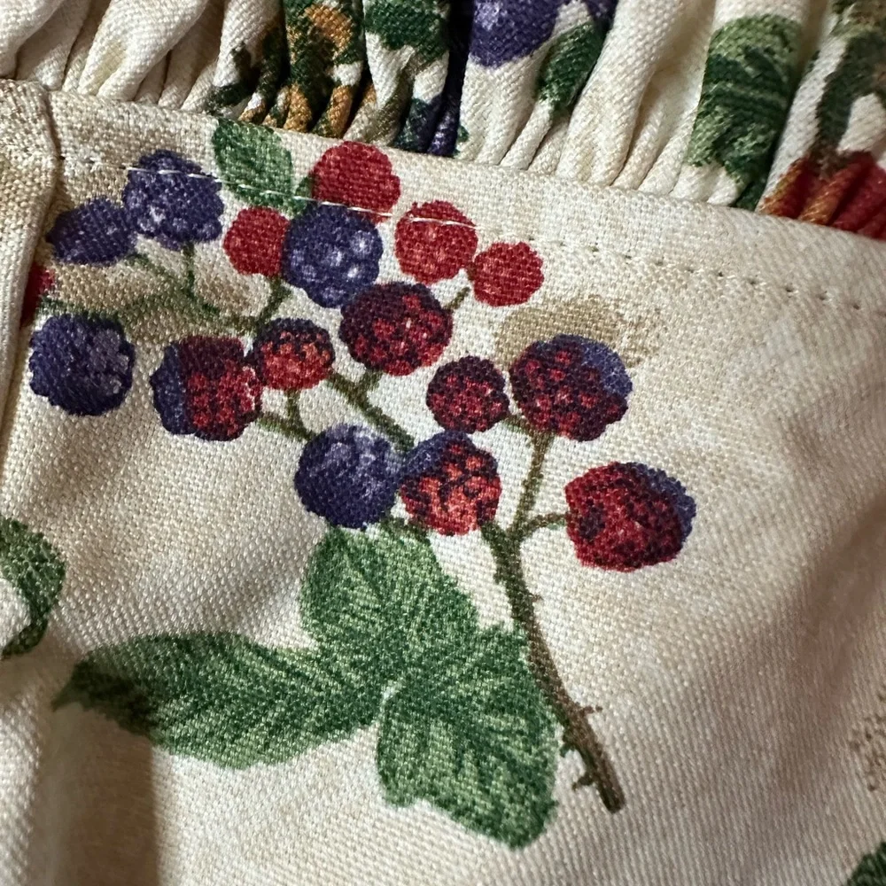 Longaberger fruit medley pantry fruit fabric basket liner